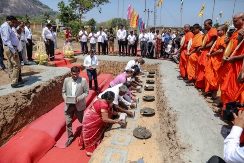 Laying of the foundation stone ceremony for the cool storage project in Dambulla